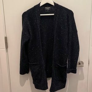 Abercrombie & Fitch - Navy Blue Long Knit Cardigan